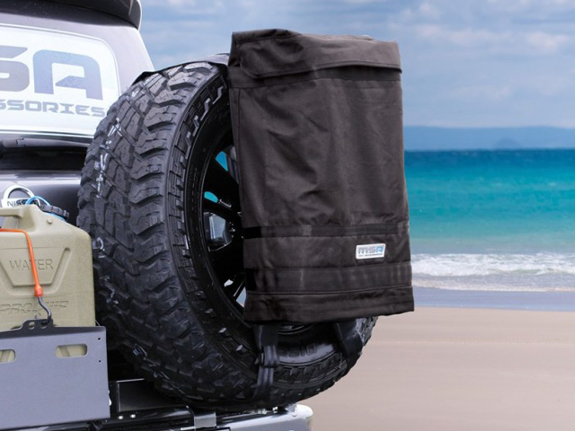 MSA 4x4 Rear Wheel Rubbish Bin (Each) - 20002